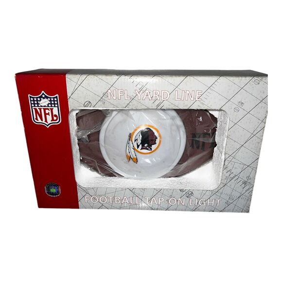Washington Redskins NFL Official Football  SHAPED TAP ON LIGHT NFL YARD LINE New - Picture 1 of 11
